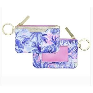 Lilly Pulitzer Shade Seekers Coin ID Wallet Case Key Chain New With Tags